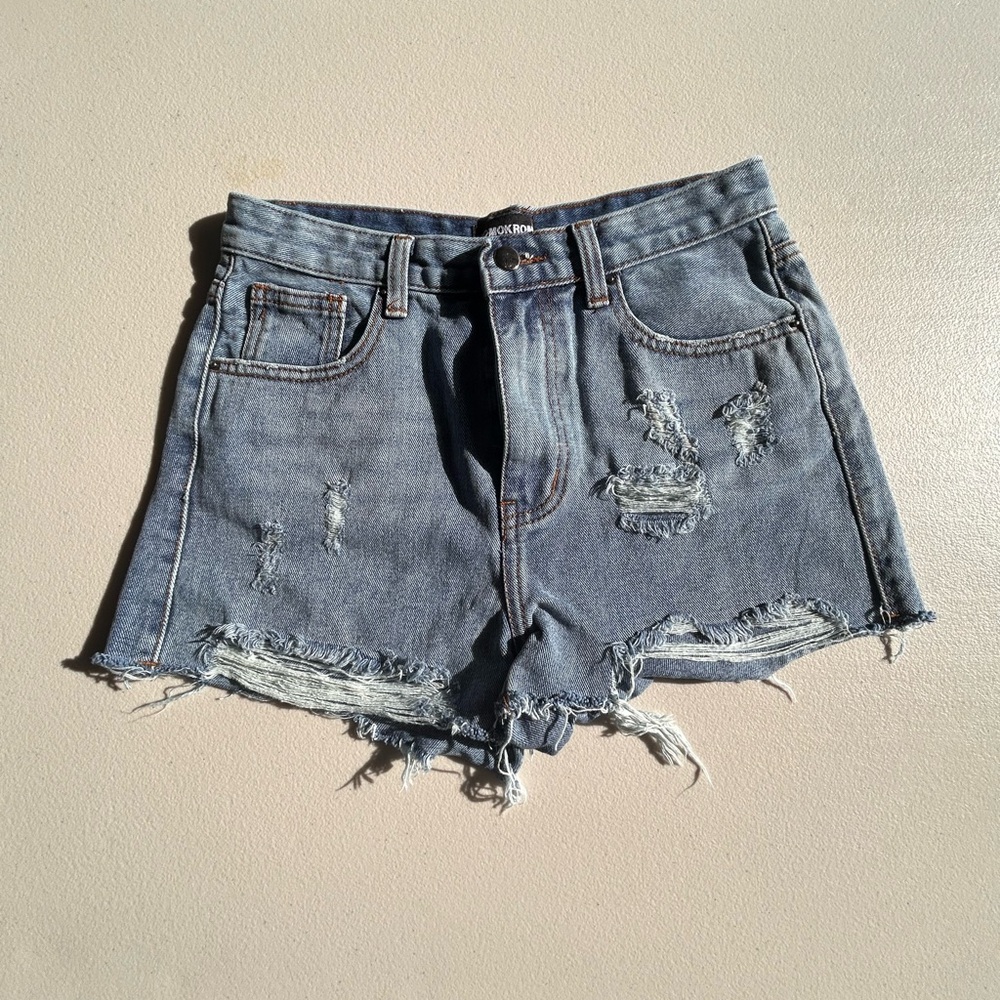 Denim shorts